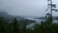Waterton lakes and fog