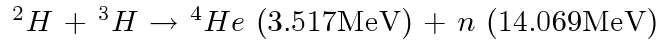 Deuterium-Tritium Fusion Process